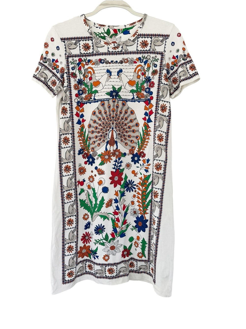 Tory Burch • Kerry Short-sleeve Meadow T-shirt Dress In Ivory Meadow